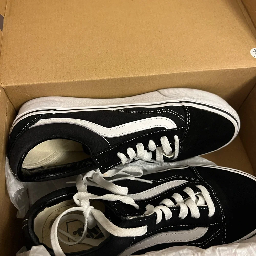 Vans Black and White Old Skool Sneakers
